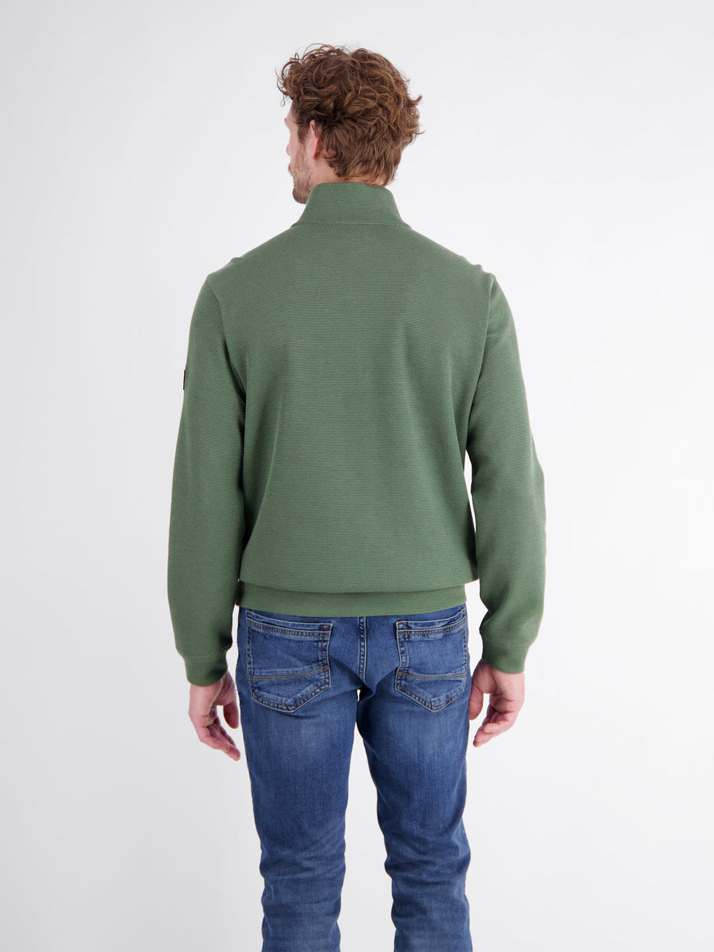 LERROS SELANIK 1/4 ZIP TROYER SWEATSHIRT - GREEN