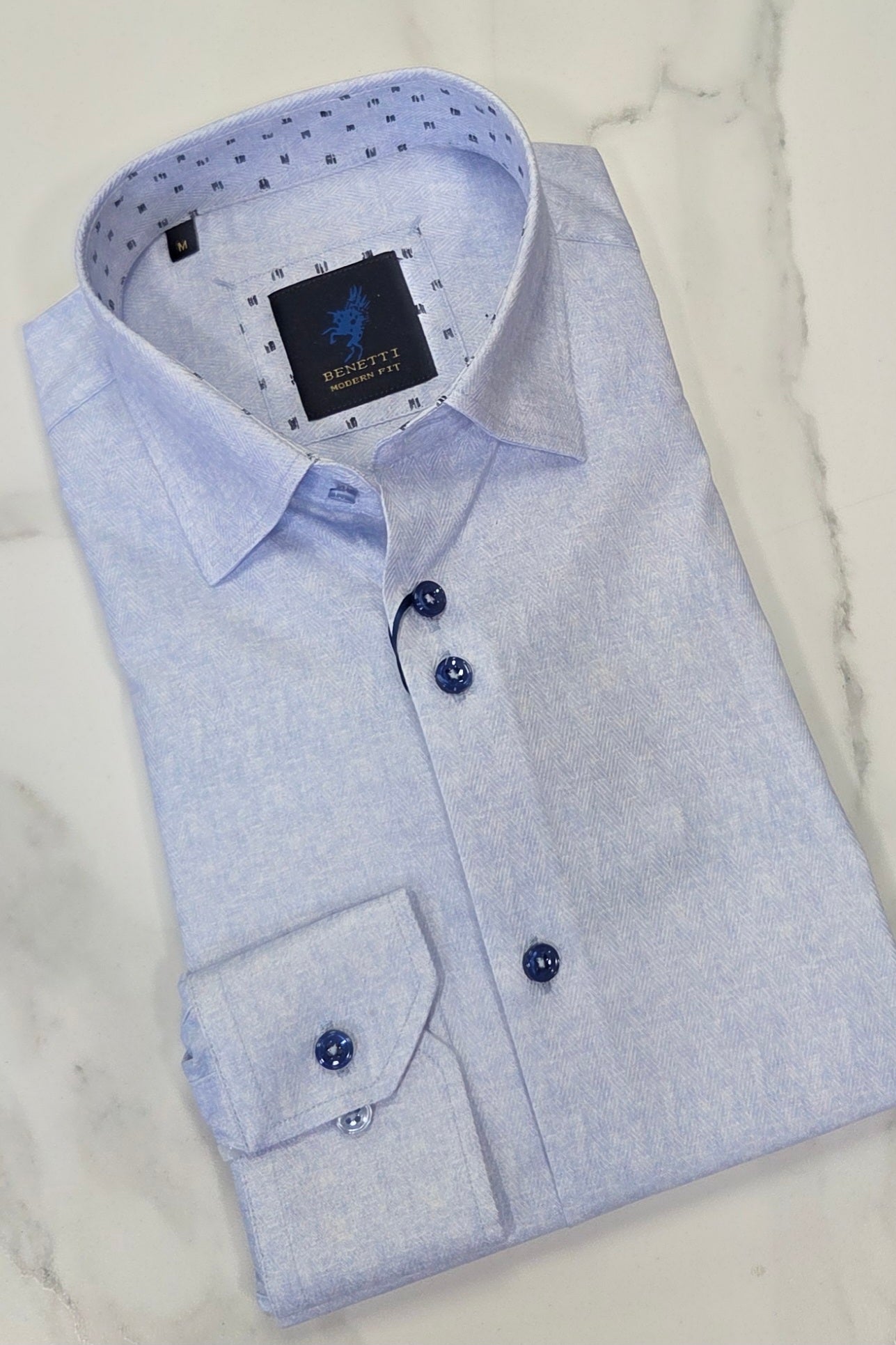 BENETTI FELIX L/S SHIRT - SKY BLUE