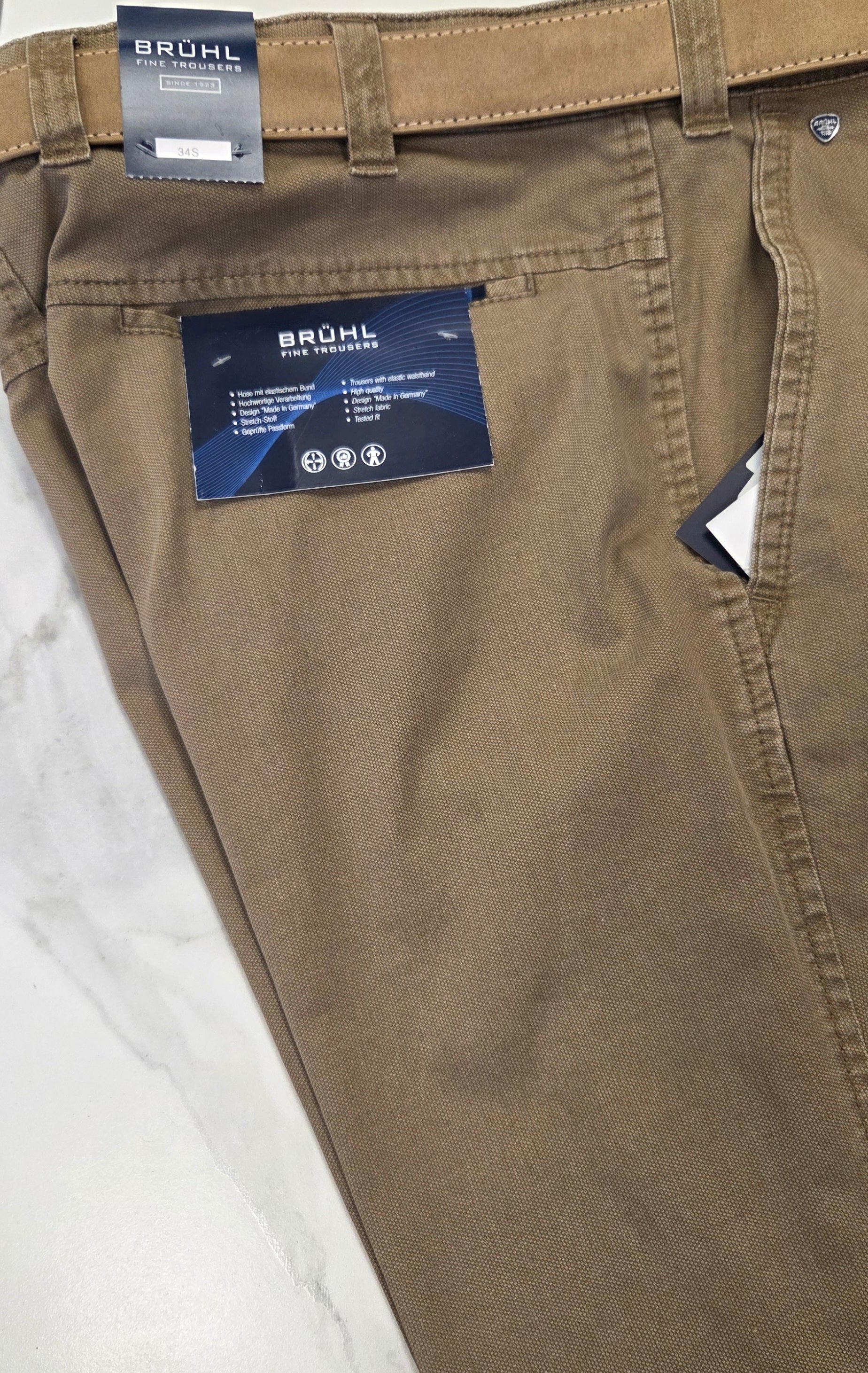 BRUHL CATANIA B TROUSERS (0373-185110-092/540) - TAN