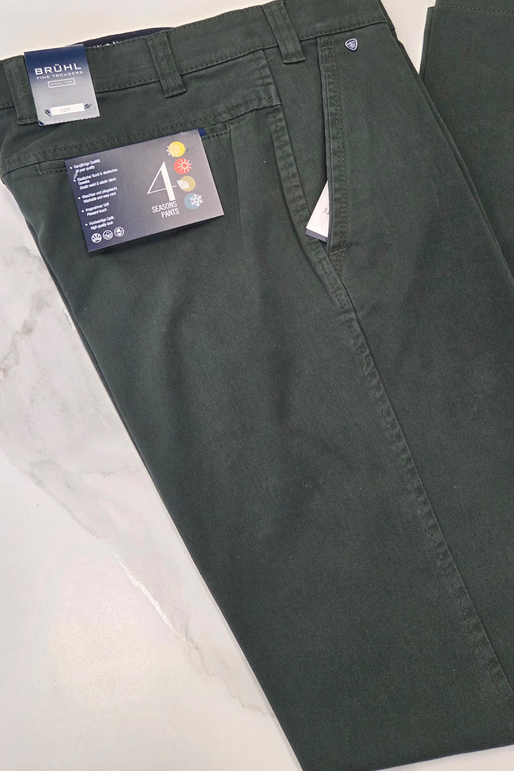 BRUHL CATANIA TROUSERS (0373-184060-192) - KHAKI