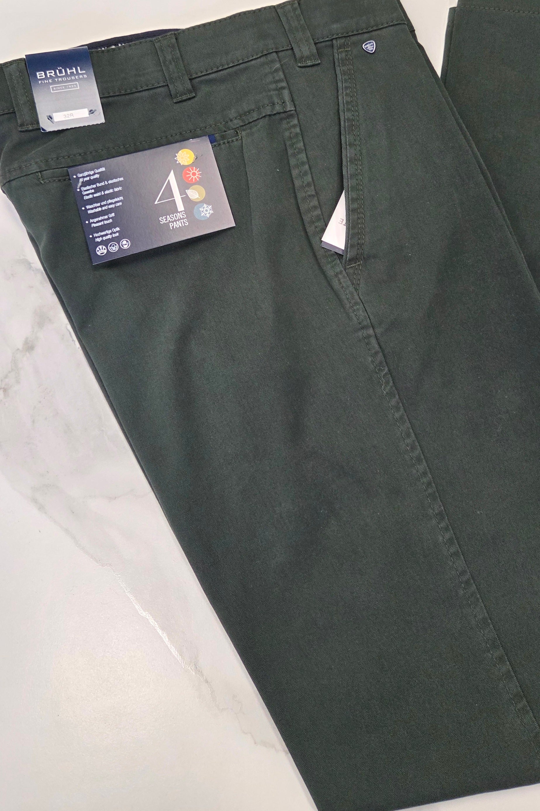 BRUHL CATANIA TROUSERS (0373-184060-192) - KHAKI