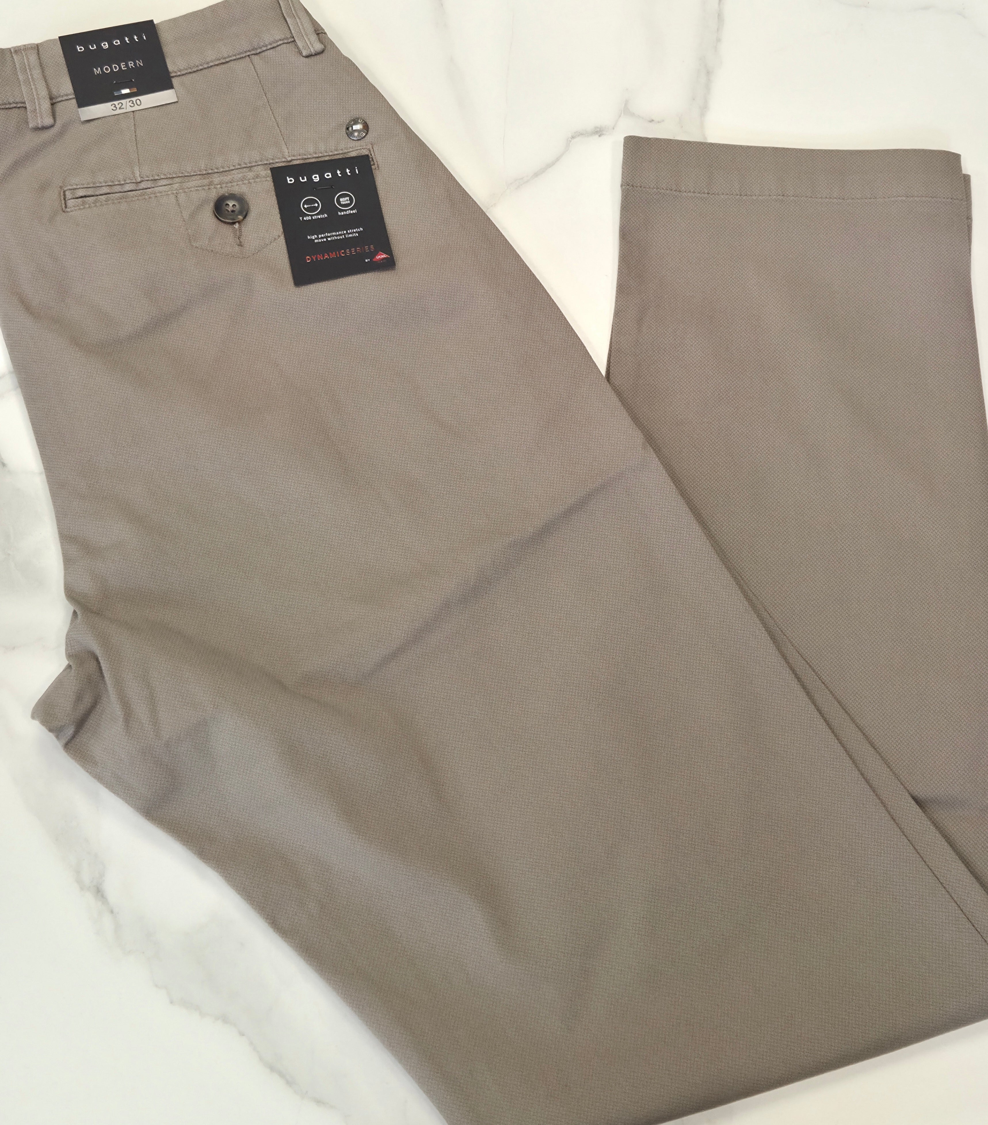 BUGATTI DYNAMIC HI STETCH CHINO (16370E/80) - SAND