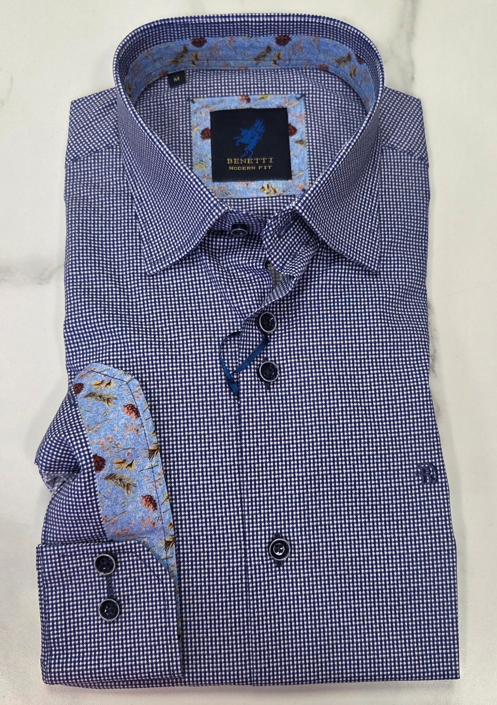 BENETTI RIGA L/S SHIRT - NAVY