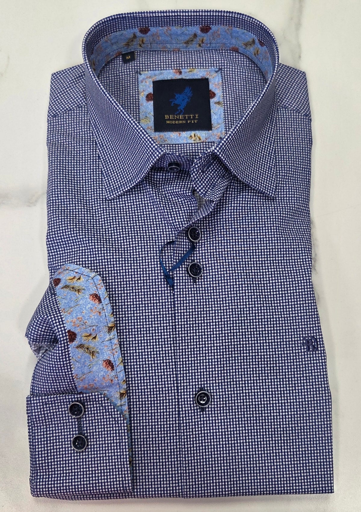 BENETTI RIGA L/S SHIRT - NAVY