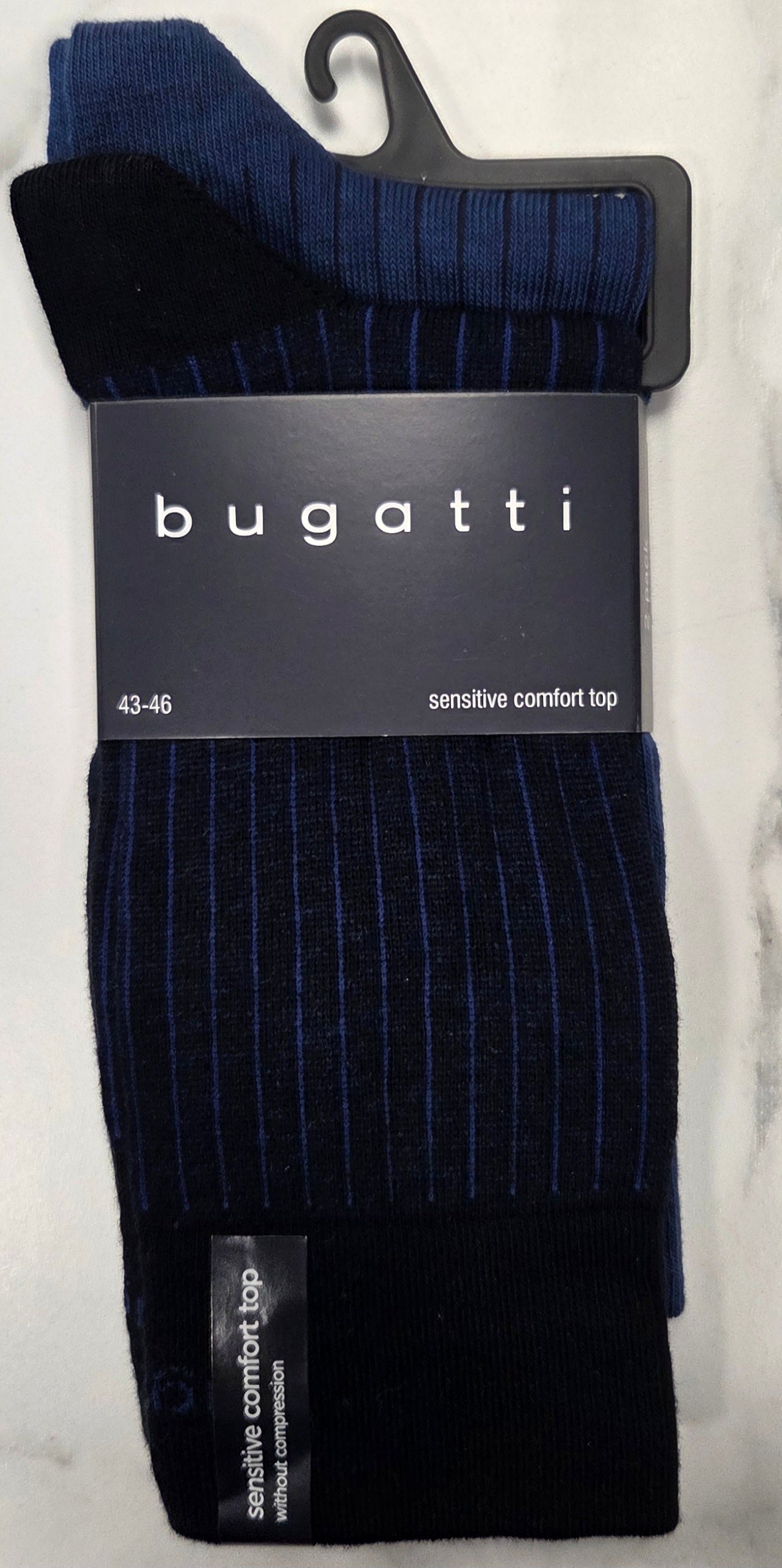 BUGATTI 2 PK SOCKS (6392)  - NAVY
