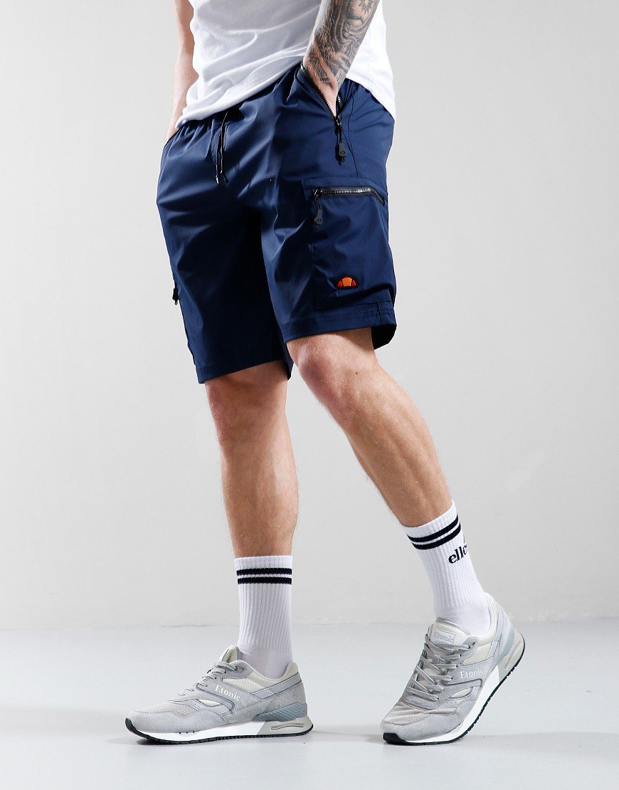 ELLESSE BULLSEYE CARGO SHORTS  - NAVY