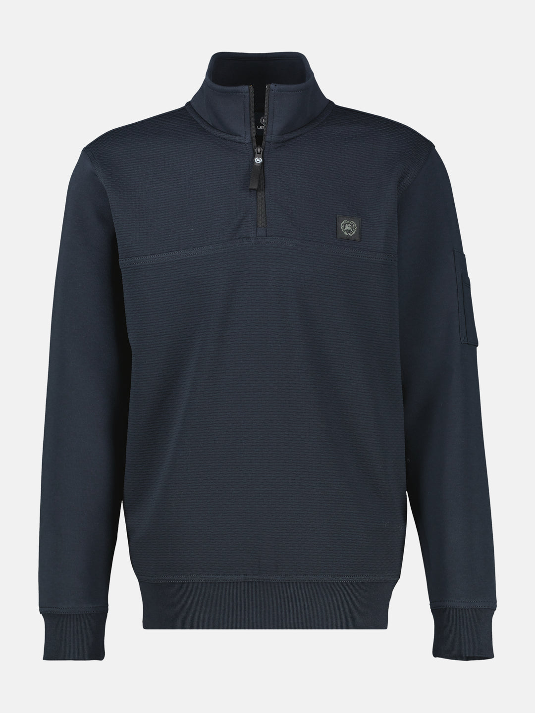 LERROS 1/4 ZIP TROYER SWEATSHIRT (2694422/485)- NAVY