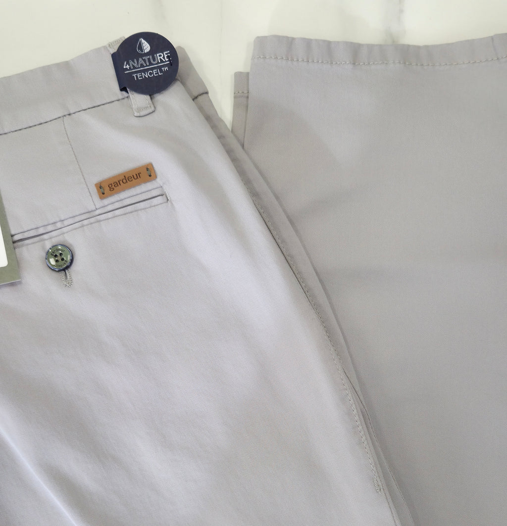 GARDEUR BONO SLIM CHINO TROUSER (412841/1092) - LIGHT GREY