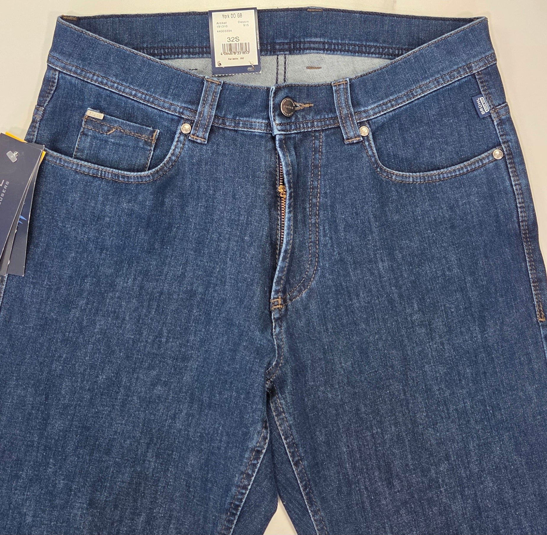 BRUHL YORK 360 BI-STRETCH DENIM (0726-191310-192/915) - MID BLUE