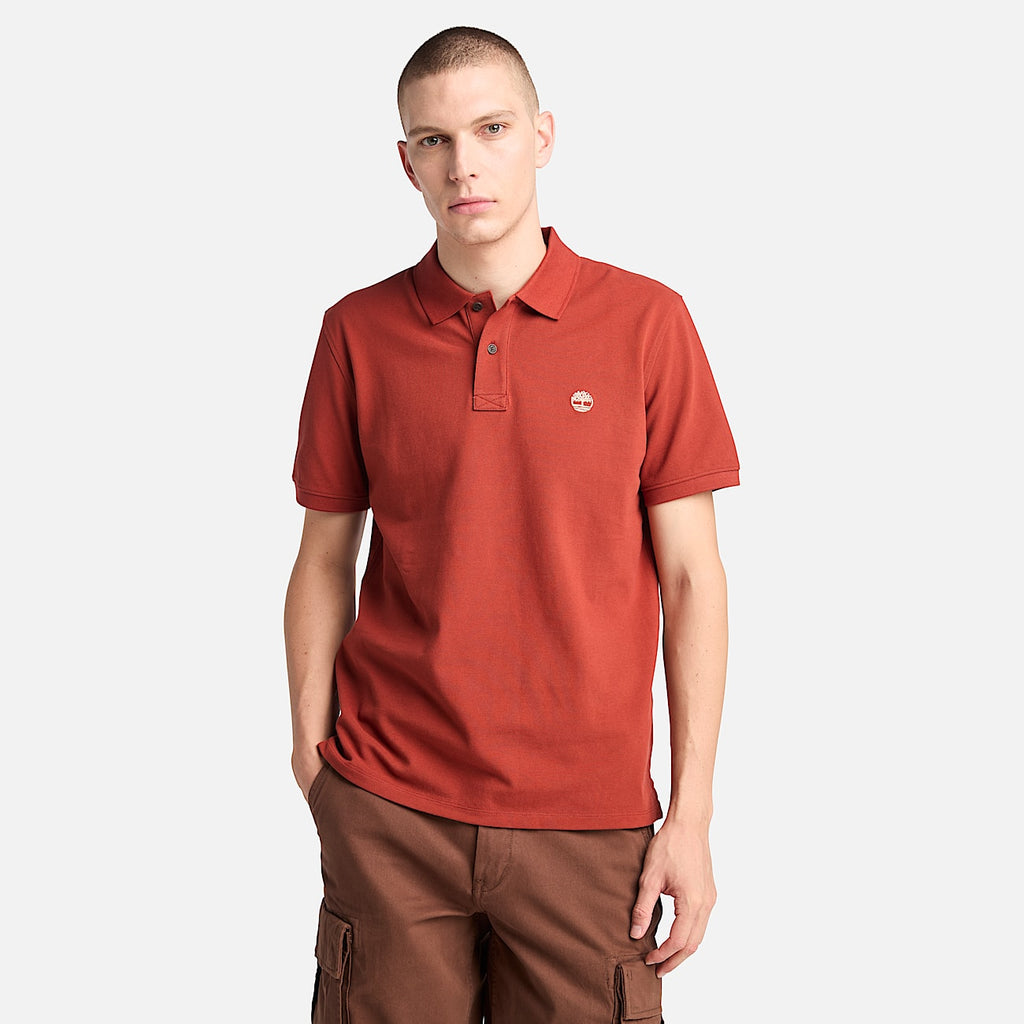 TIMBERLAND PIQUE POLO SHIRT (TB0A6VDP) - BURNT ORANGE