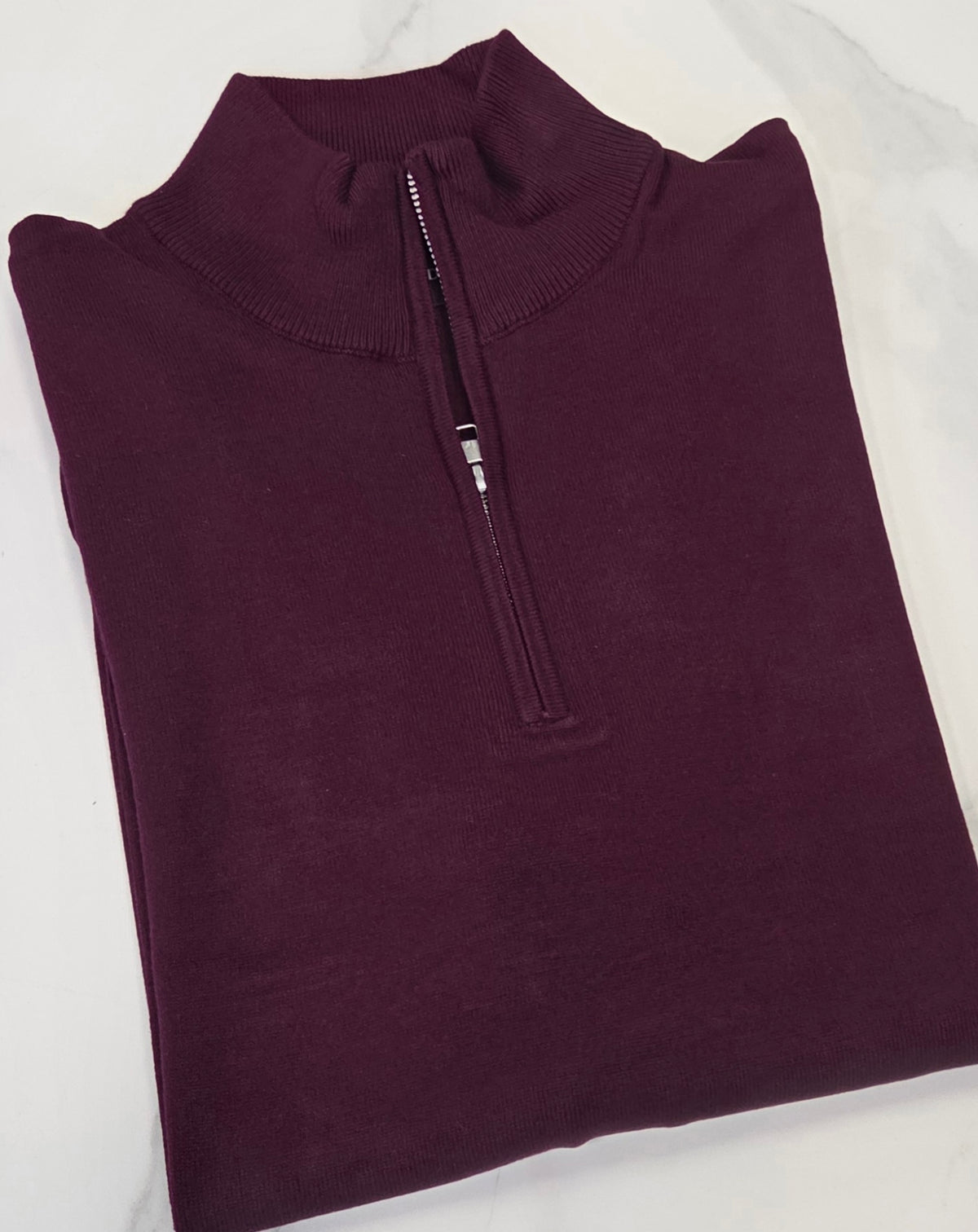 PRE END SYDNEY 1/4 ZIP KNITWEAR - WINE