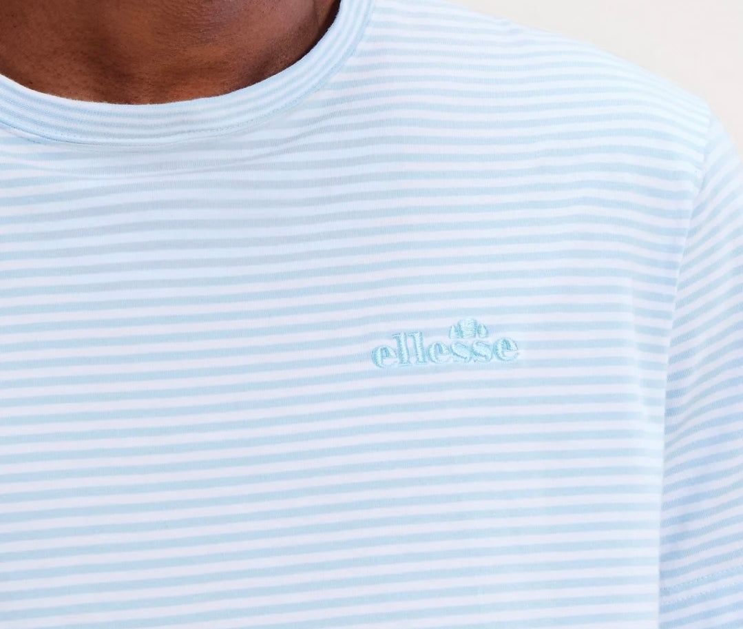 ELLESSE CARTEN T-SHIRT  - BLUE/WHITE