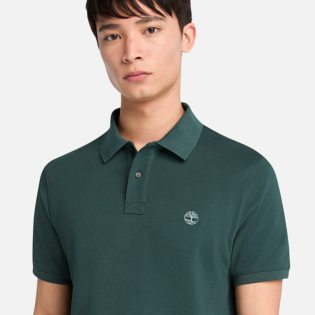 TIMBERLAND PIQUE POLO SHIRT - EMERALD