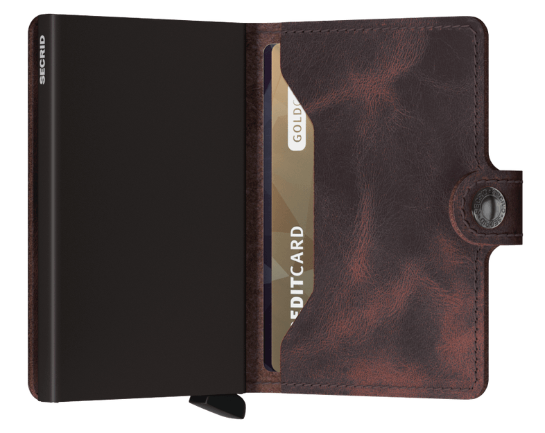 SECRID MINIWALLET VINTAGE - CHOCOLATE