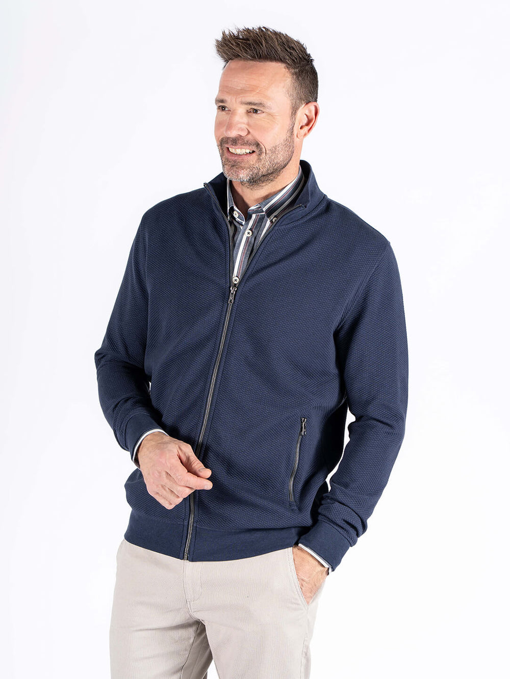 PRE END TONY ZIP SWEATSHIRT - NAVY