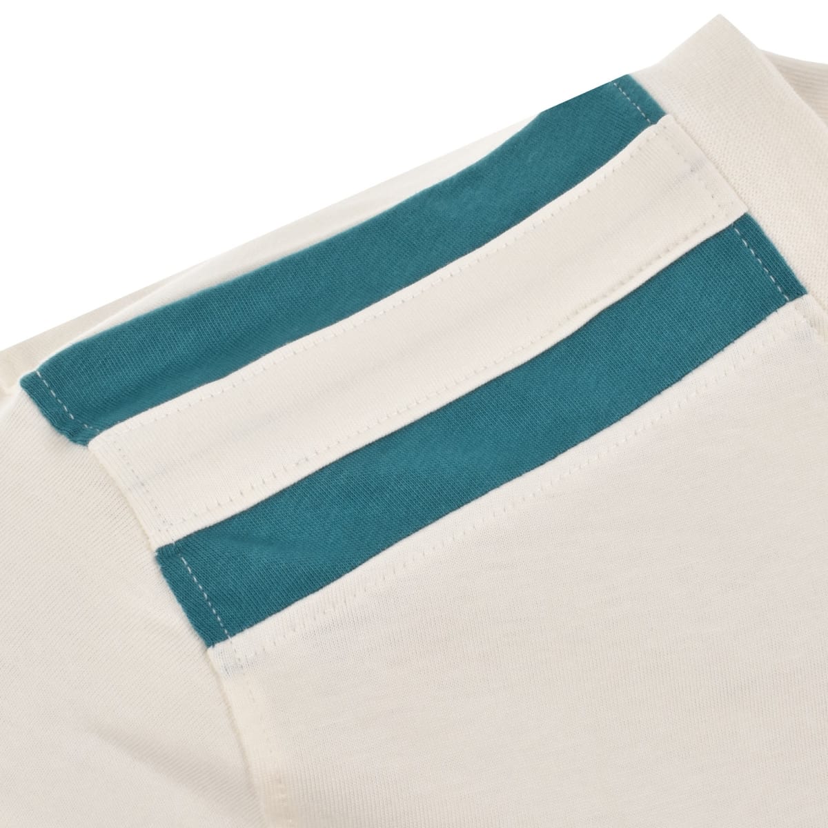 SERGIO TACCHINI LOCCHI T-SHIRT  - CREAM/TEAL