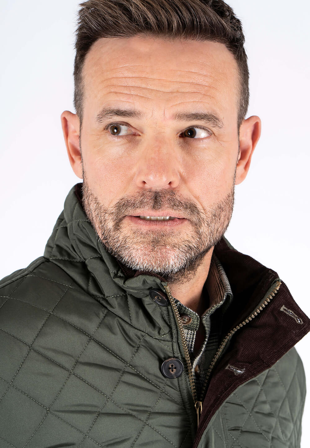 PRE END HARALD QUILTED JACKET - KHAKI