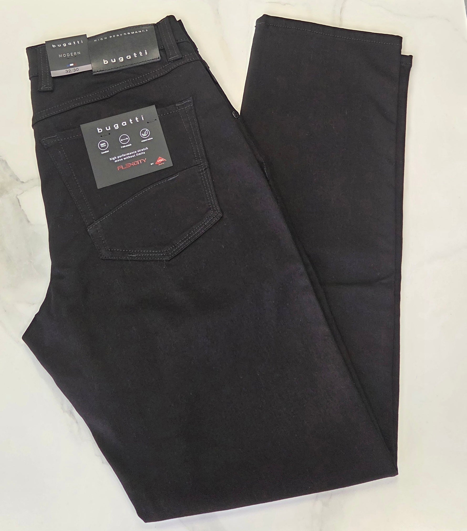 BUGATTI FLEXCITY STRETCH JEANS (3278D/96635/290) - BLACK