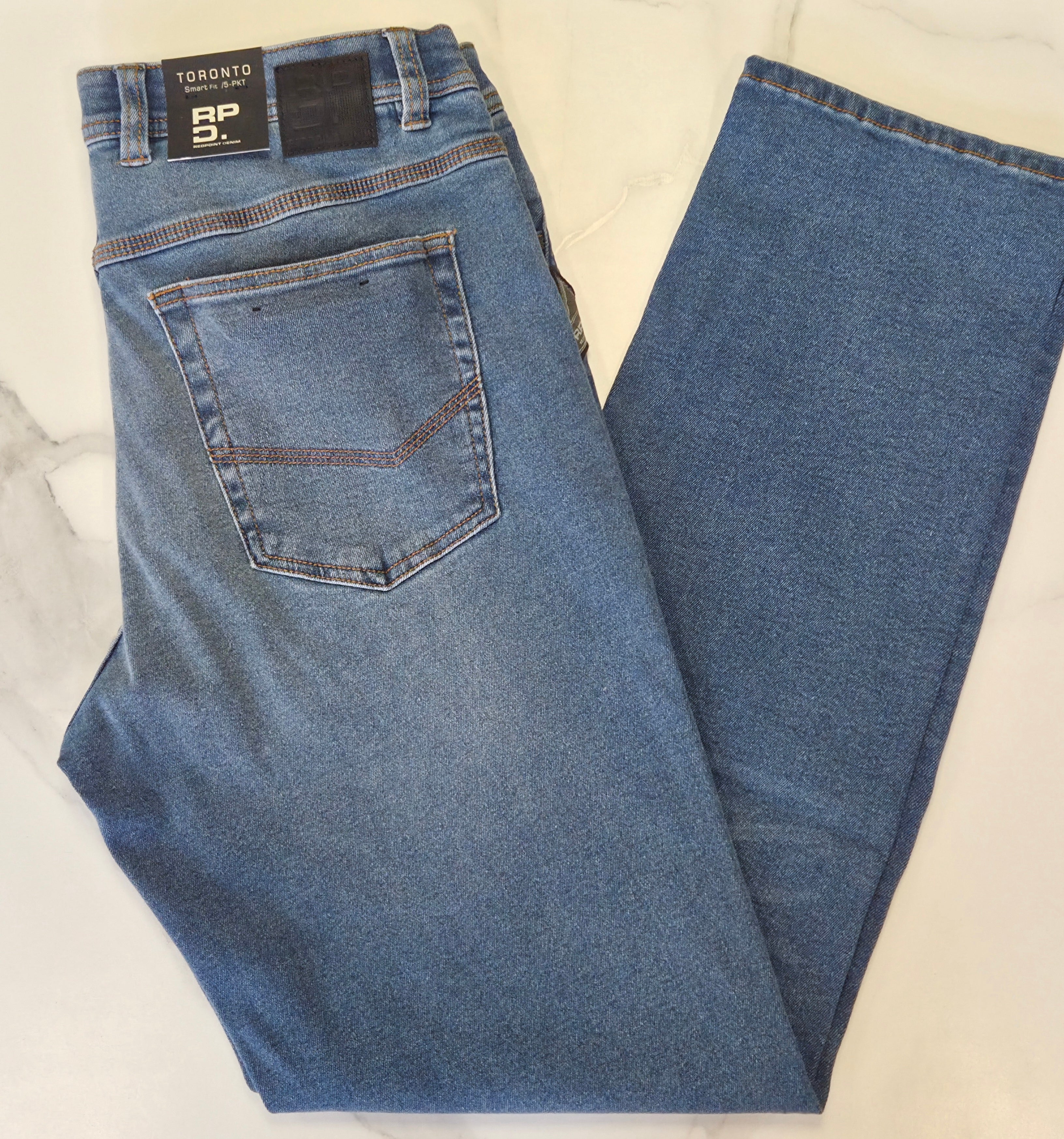REDPOINT TORONTO 5 POCKET JEAN - LIGHT WASH