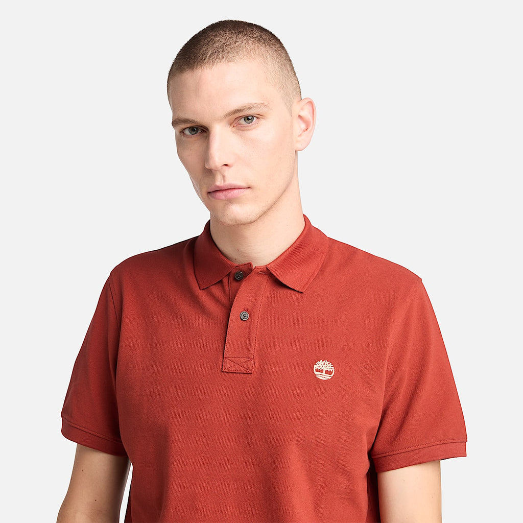 TIMBERLAND PIQUE POLO SHIRT (TB0A6VDP) - BURNT ORANGE