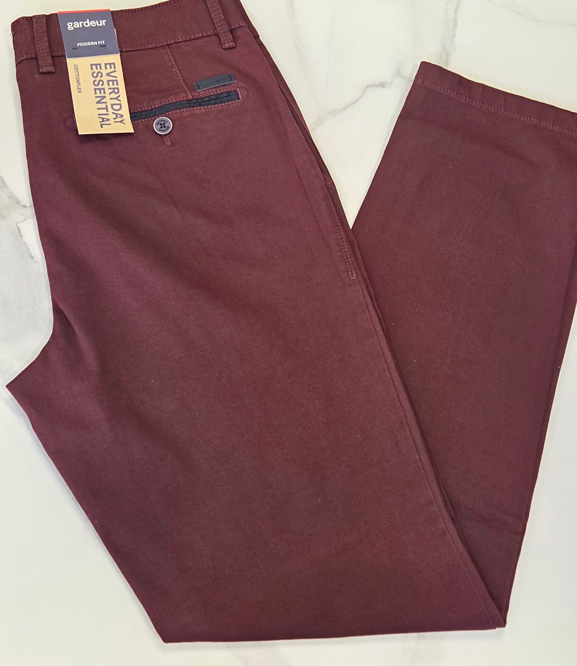 GARDEUR BENNY SLIM CHINO TROUSER (418861/1049) - WINE