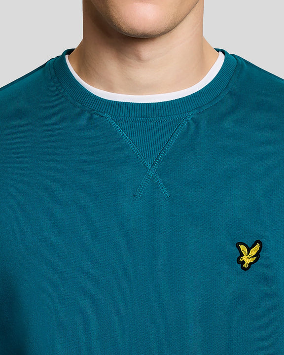 LYLE & SCOTT CREW SWEATSHIRT  - TEAL