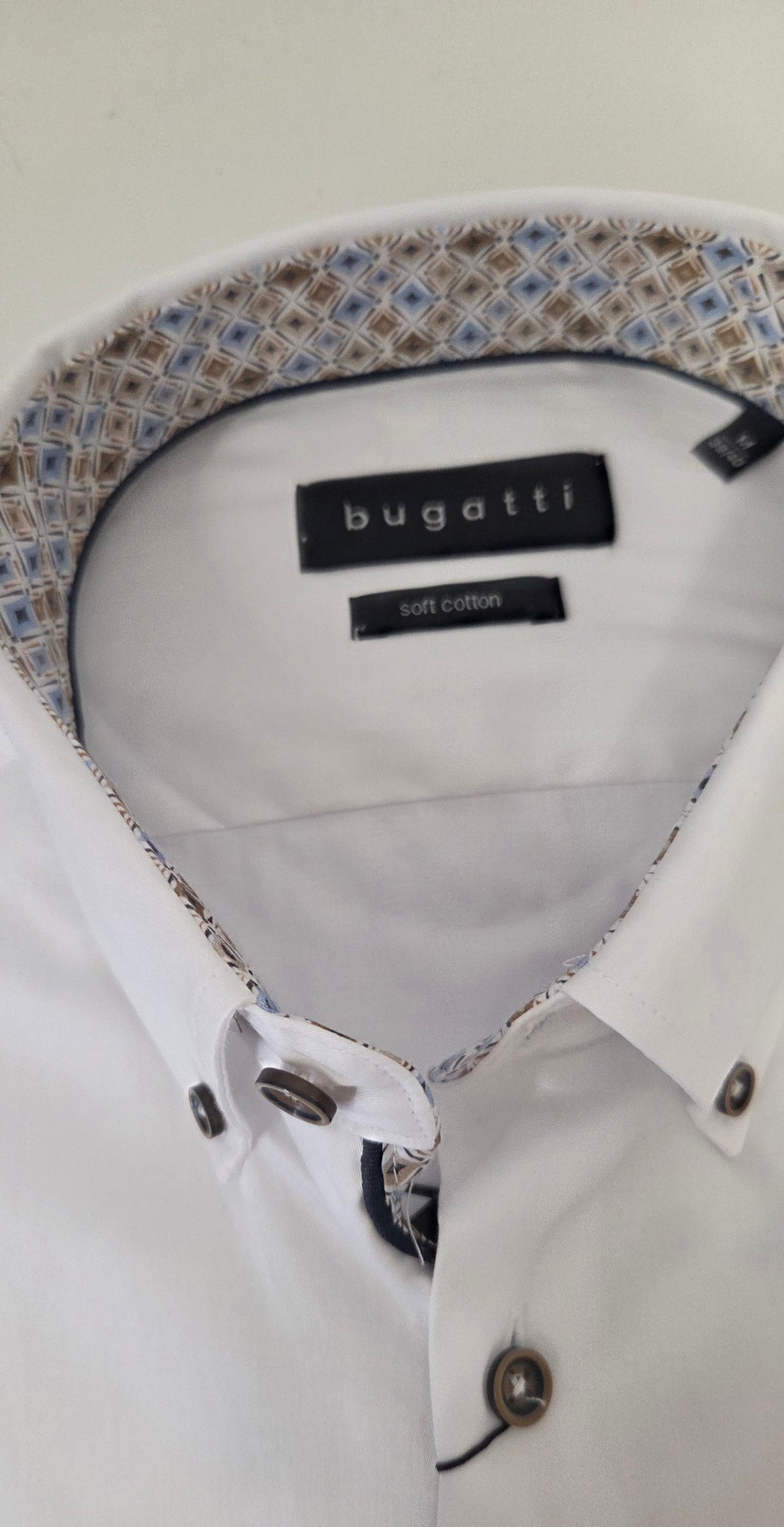 BUGATTI L/S SHIRT - WHITE