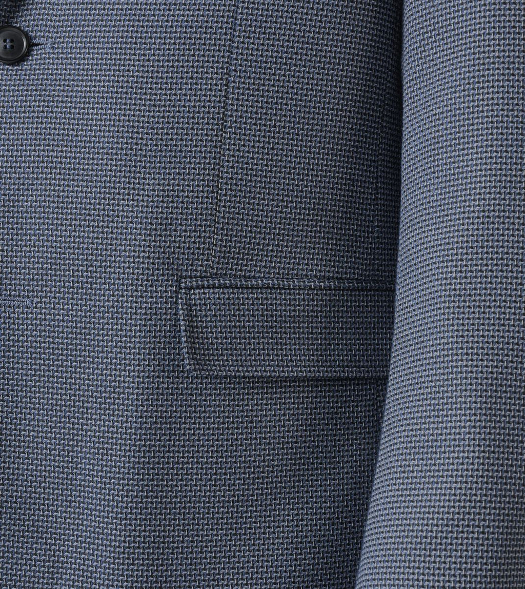 SKOPES DOUG TEXTURED  BLAZER - NAVY BLUE