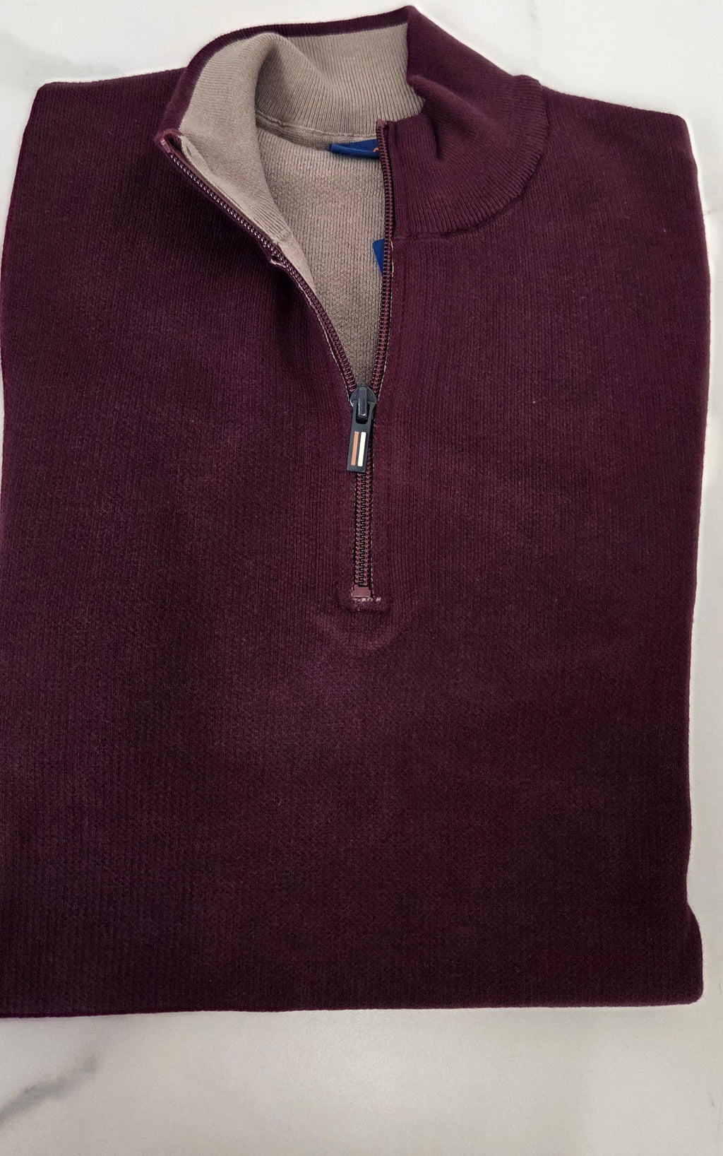 BAILEYS 1/2 ZIP KNITWEAR  (628498/495) - WINE