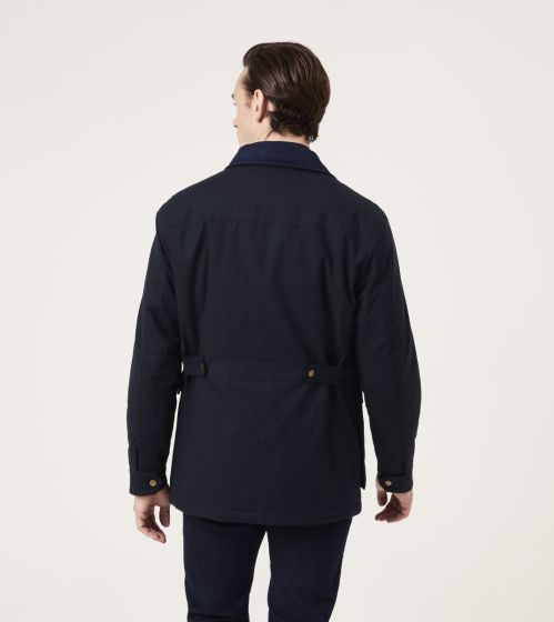 SKOPES RIBBLE WAX JACKET (MM5648) - NAVY