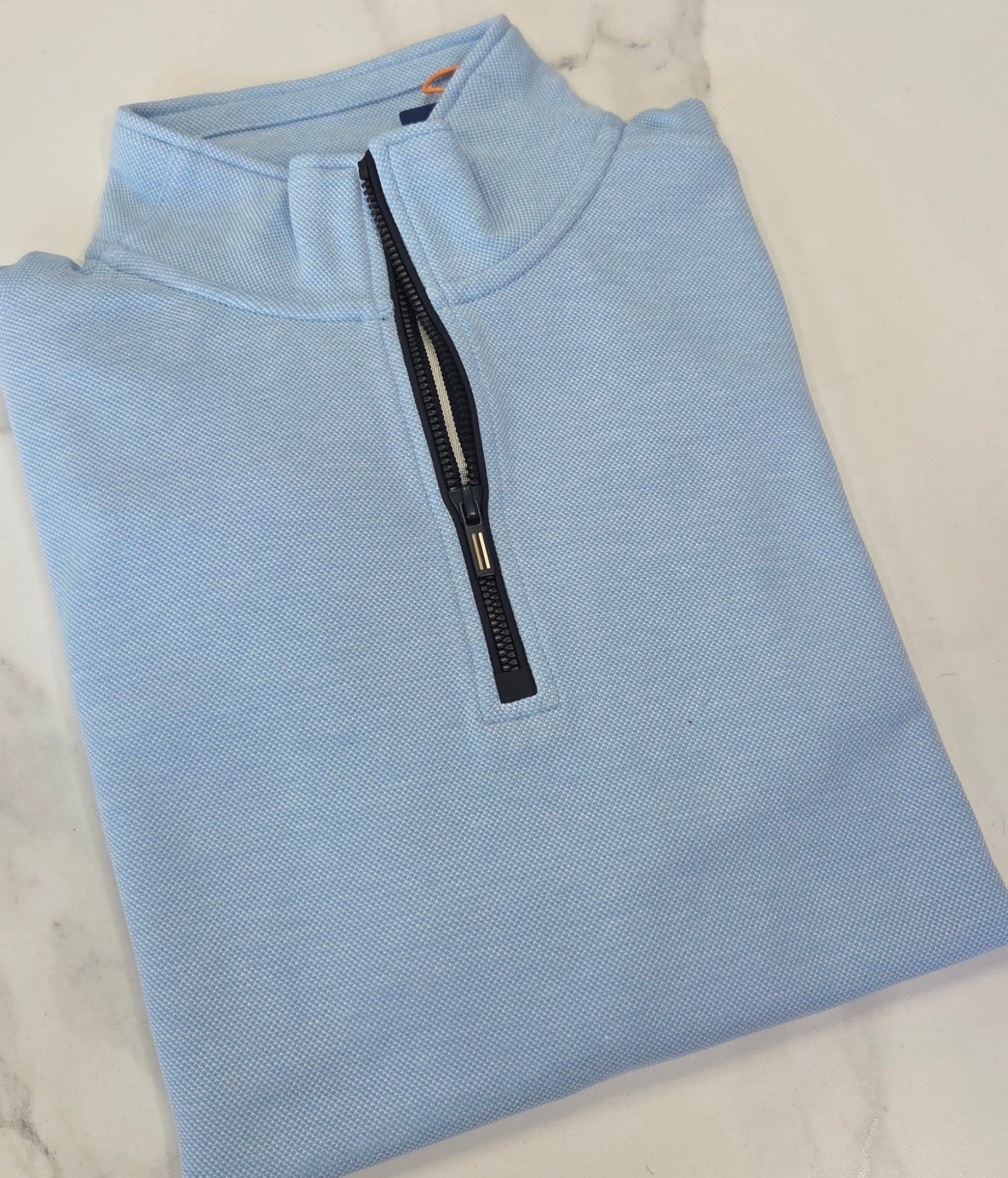 BAILEYS 1/4 ZIP SWEATSHIRT  - BABY BLUE