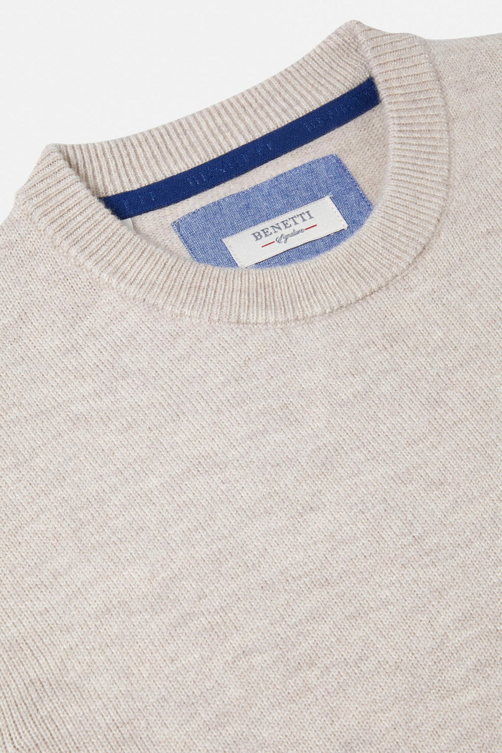 BENETTI FRANCO CREW NECK KNITWEAR - BEIGE