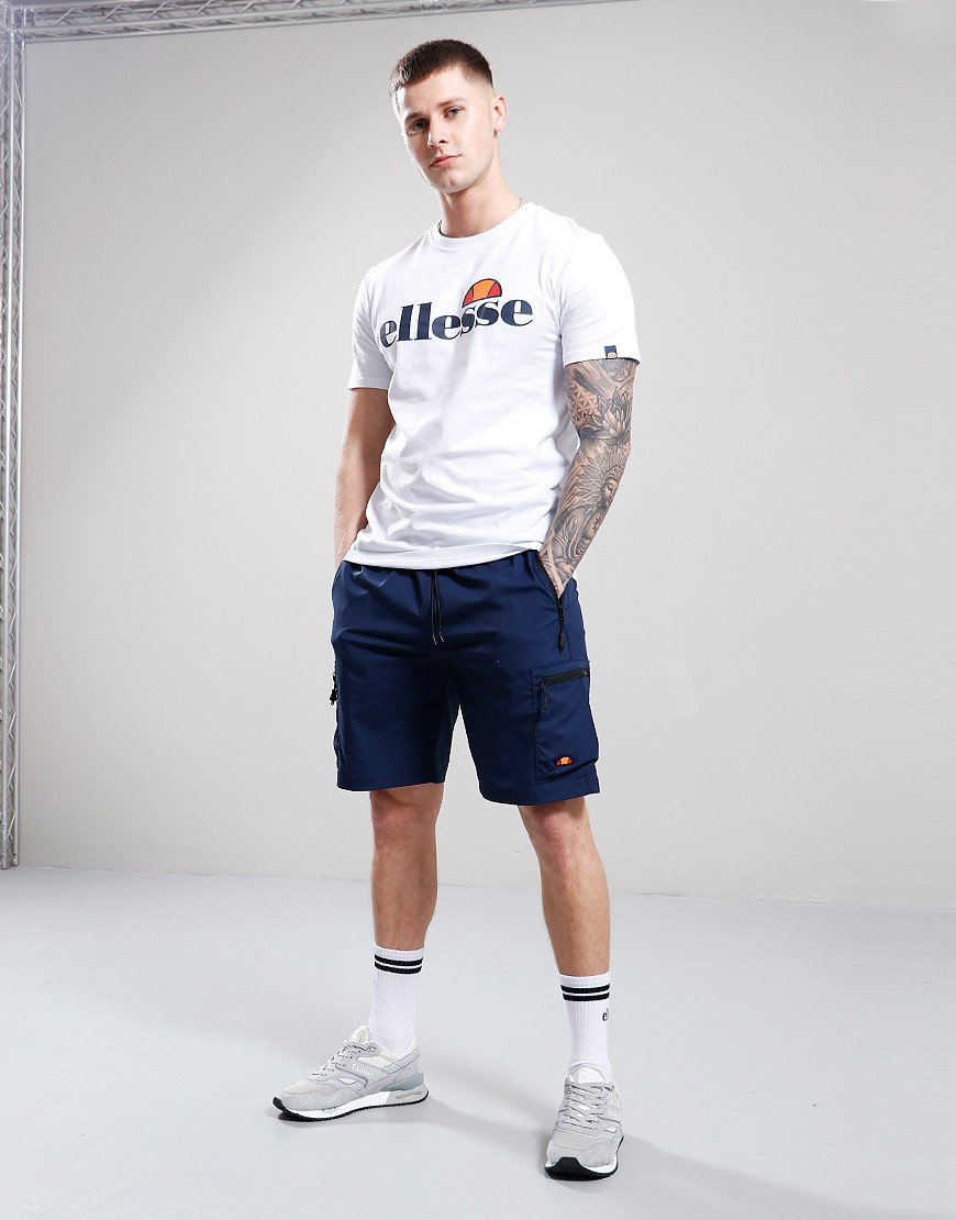 ELLESSE BULLSEYE CARGO SHORTS  - NAVY