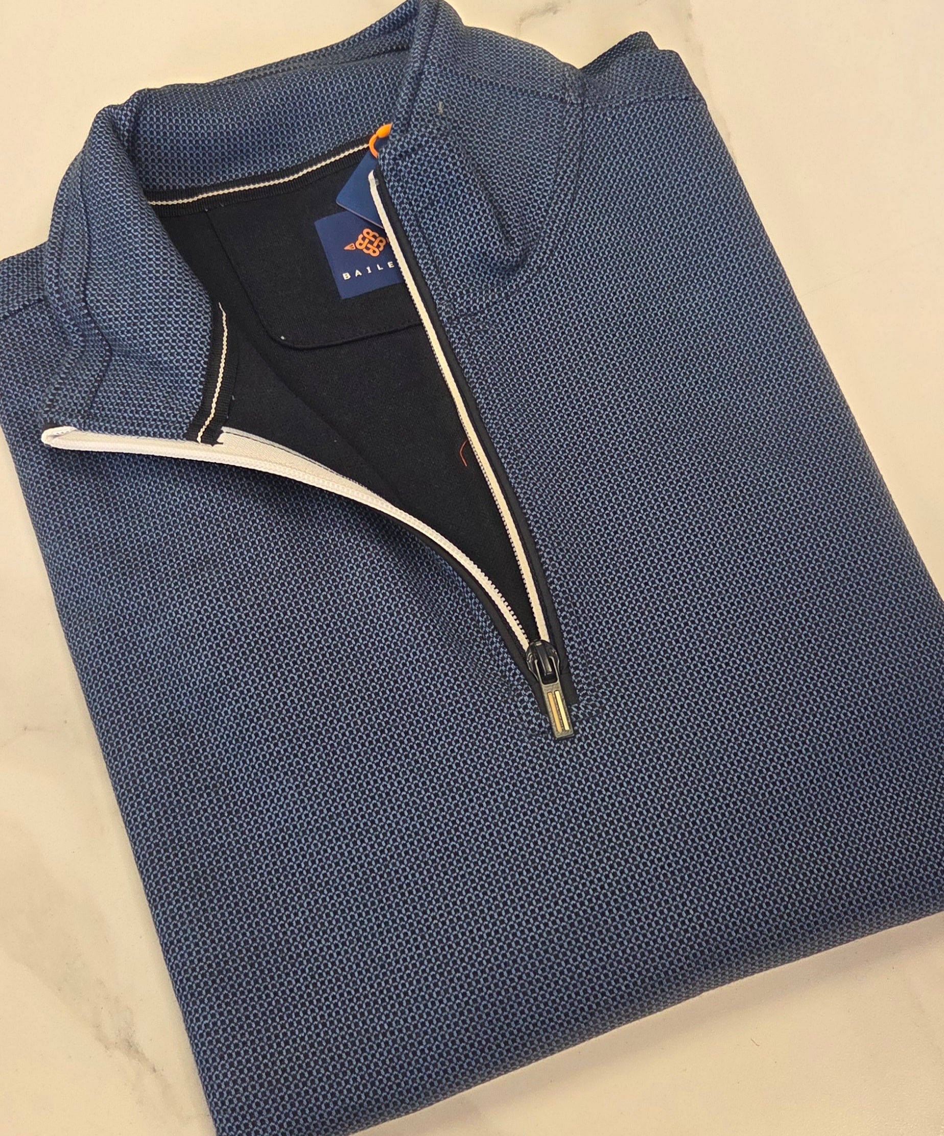 BAILEYS 1/4 ZIP SWEATSHIRT (613149/60) - NAVY BLUE