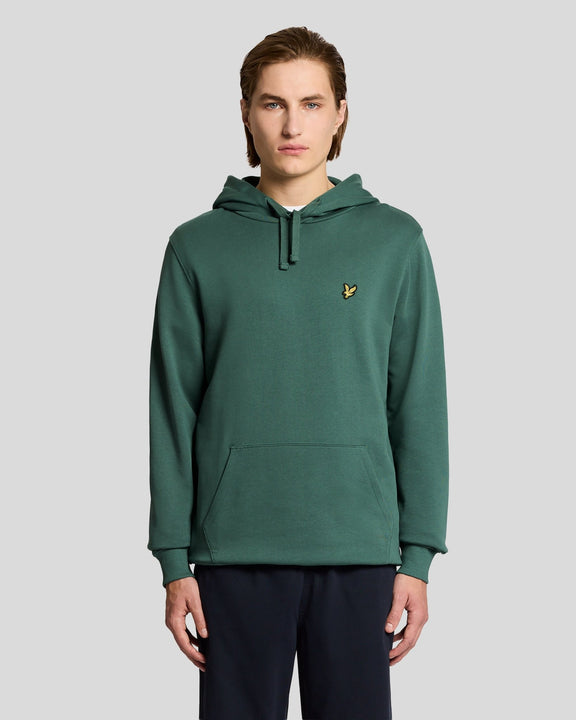 LYLE & SCOTT CORE LOGO HOODIE - GREEN