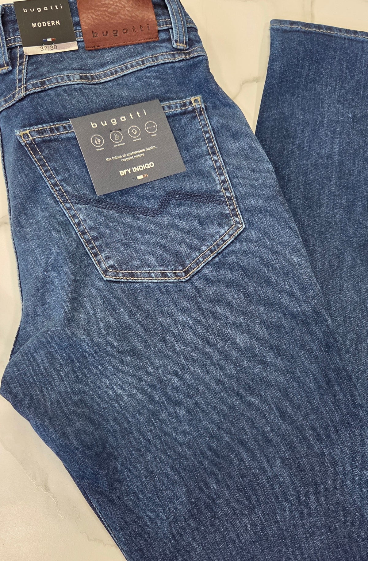 BUGATTI ATURO DENIMS (3919D/26612/344) - MID WASH