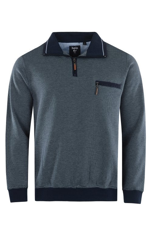 HAJO 1/2 ZIP SWEATSHIRT (26222/3/609) - NAVY