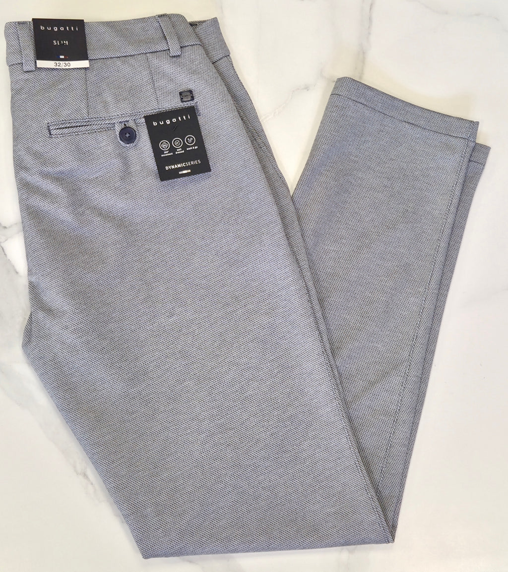 BUGATTI DYNAMIC FLEXCITY TROUSER (16861E/330) - GREY
