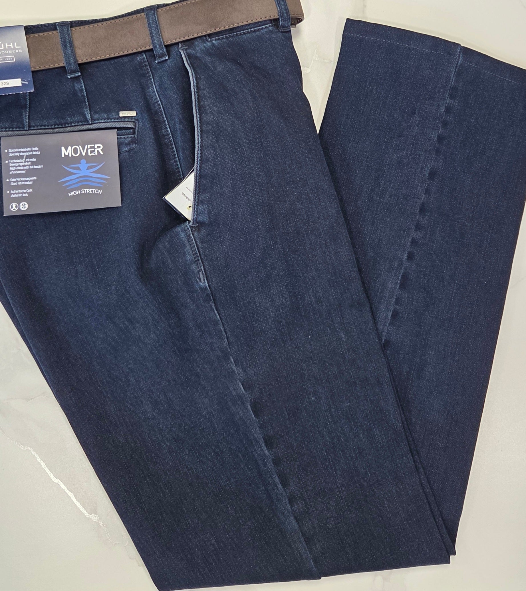 BRUHL VENICE MOVER  DENIM TROUSER (1098-191310-092/934) - DARK DENIM