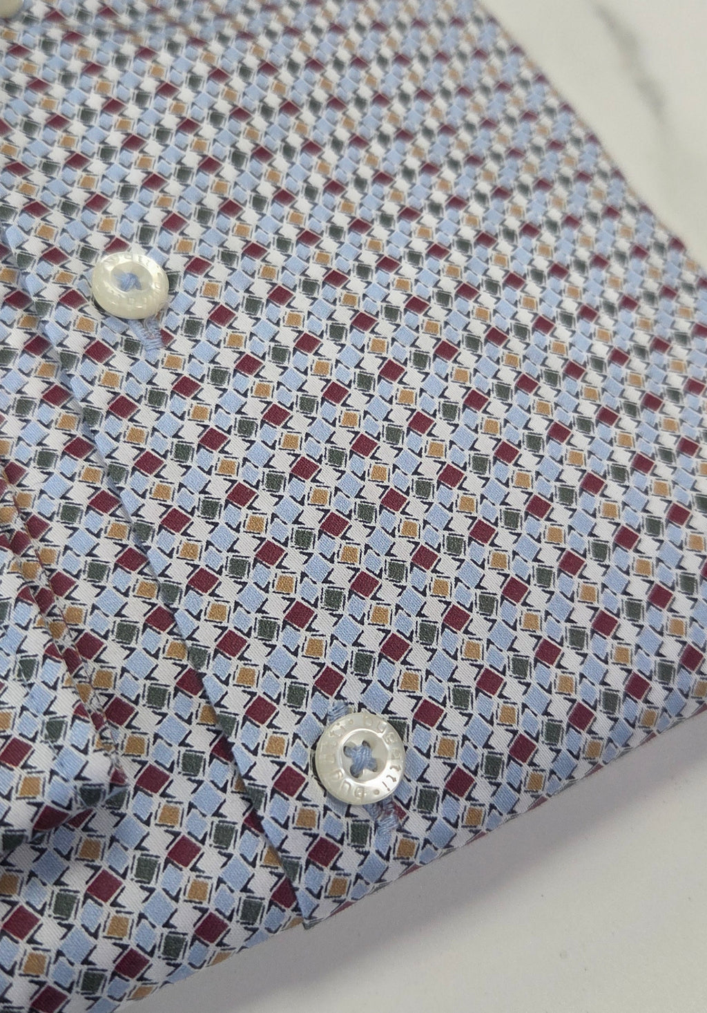 BUGATTI PATTERN L/S SHIRT  - MULTI