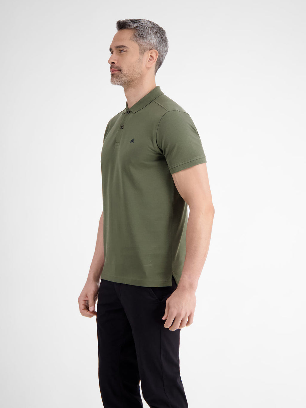 LERROS PIQUE POLOSHIRT - OLIVE