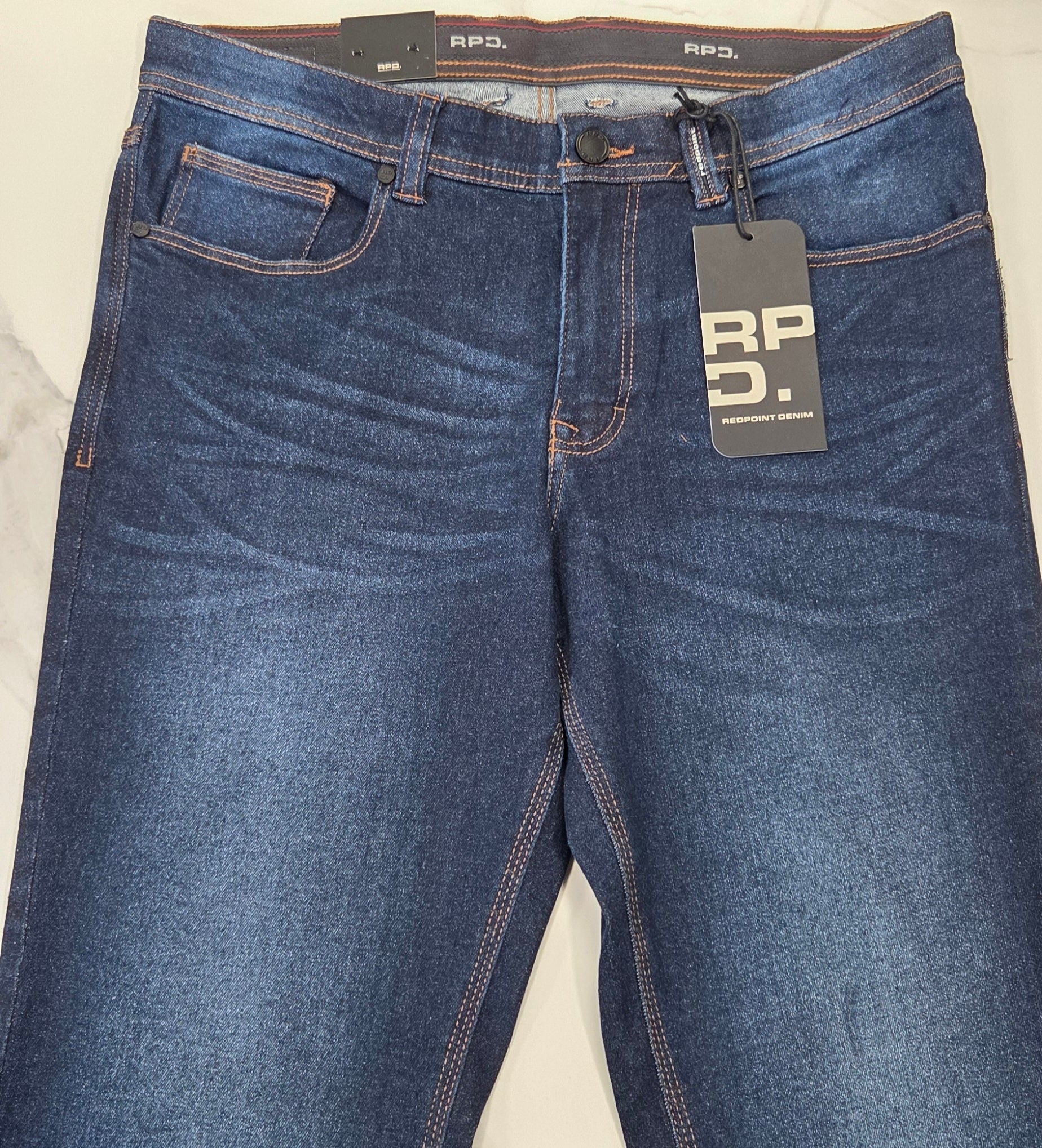 REDPOINT TORONTO 5 POCKET JEAN - MID WASH