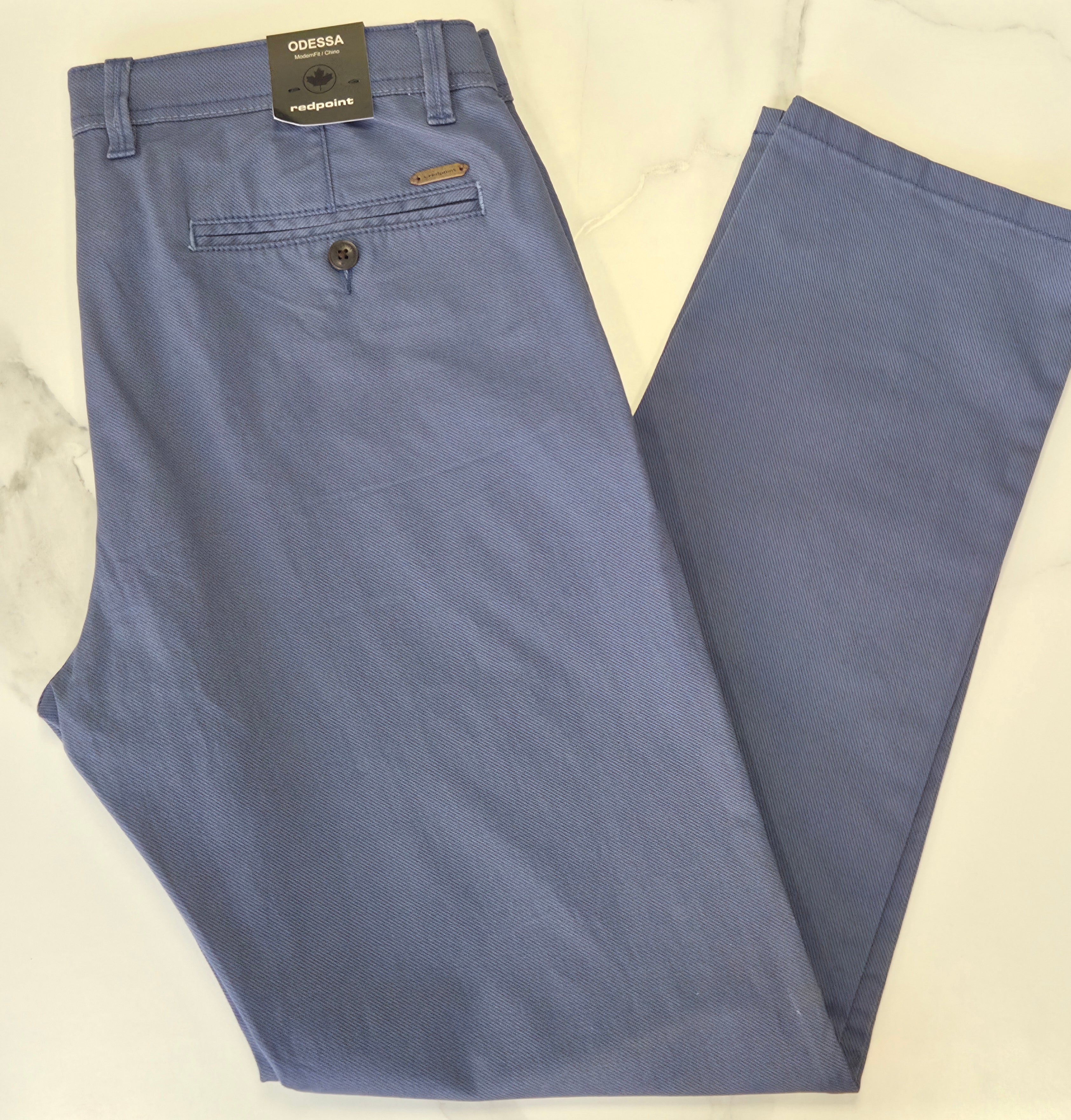 REDPOINT ODESSA RELAXED FIT CHINO  - BLUE