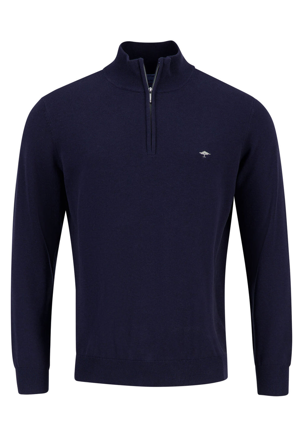 FYNCH HATTON 1/4 ZIP KNITWEAR - NAVY (1314215)