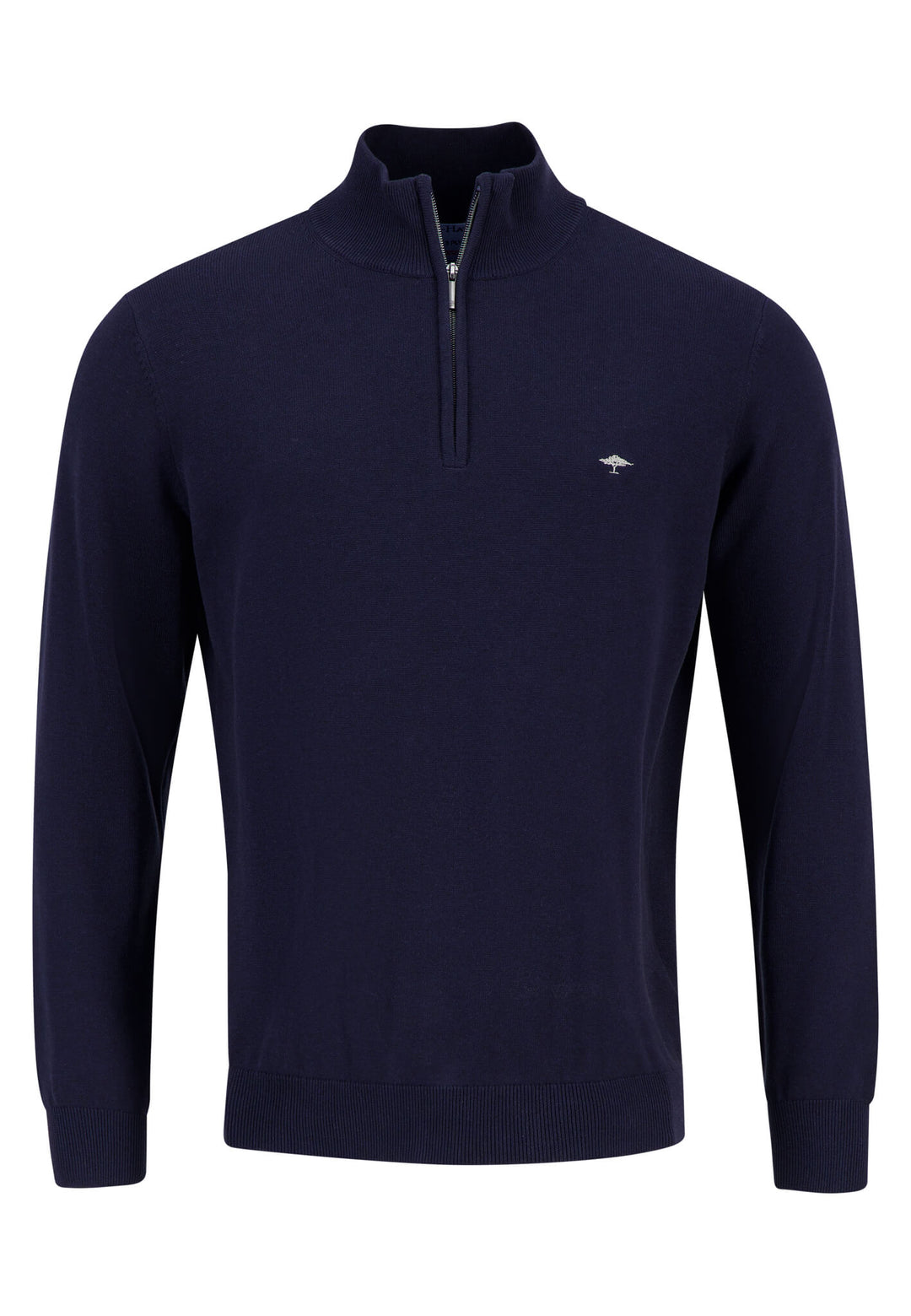 FYNCH HATTON 1/4 ZIP KNITWEAR - NAVY (1314215)